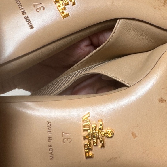 Prada Triangle Logo Bow Slingback Pump - Picture 8 of 11